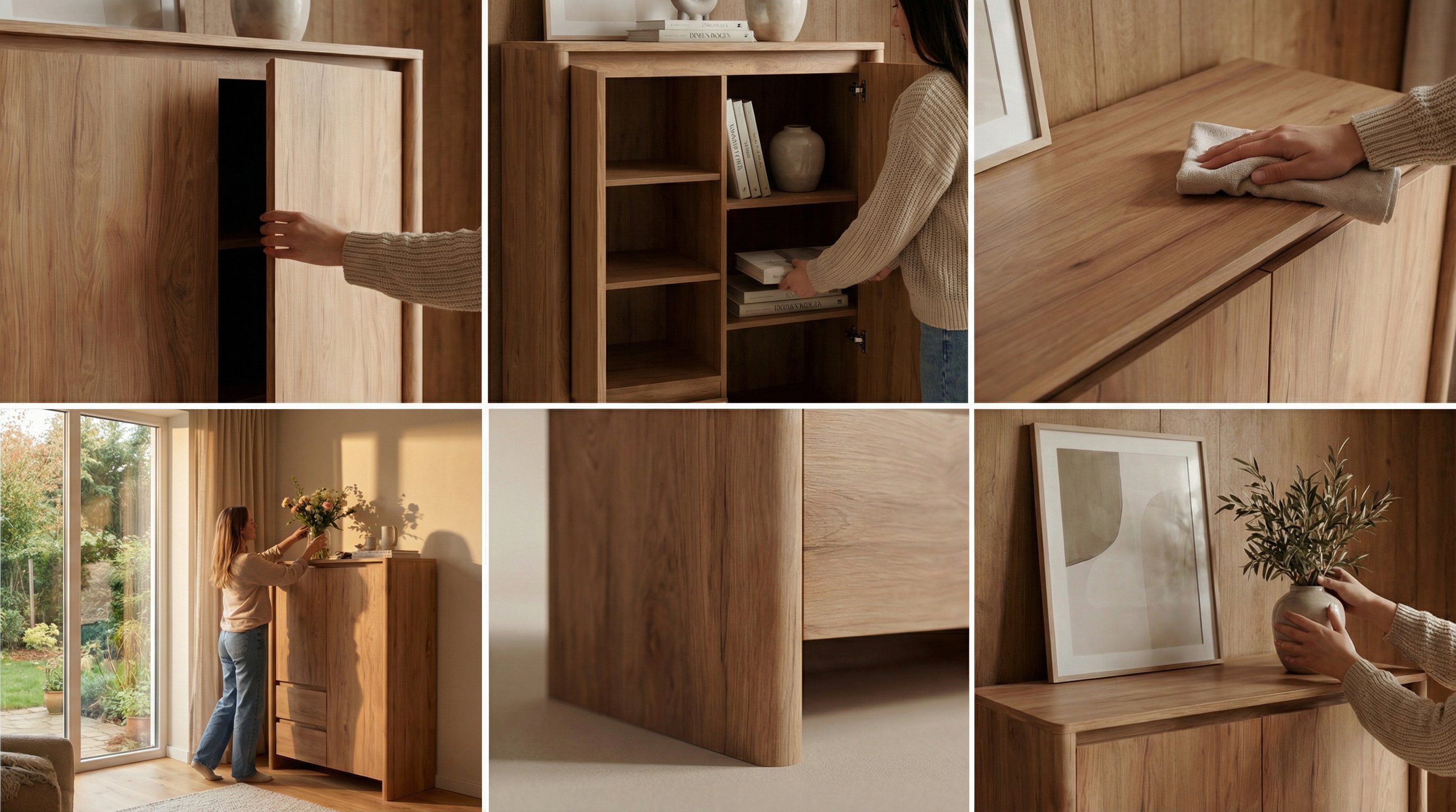 Highboard Wildeiche braun, Ansicht 6