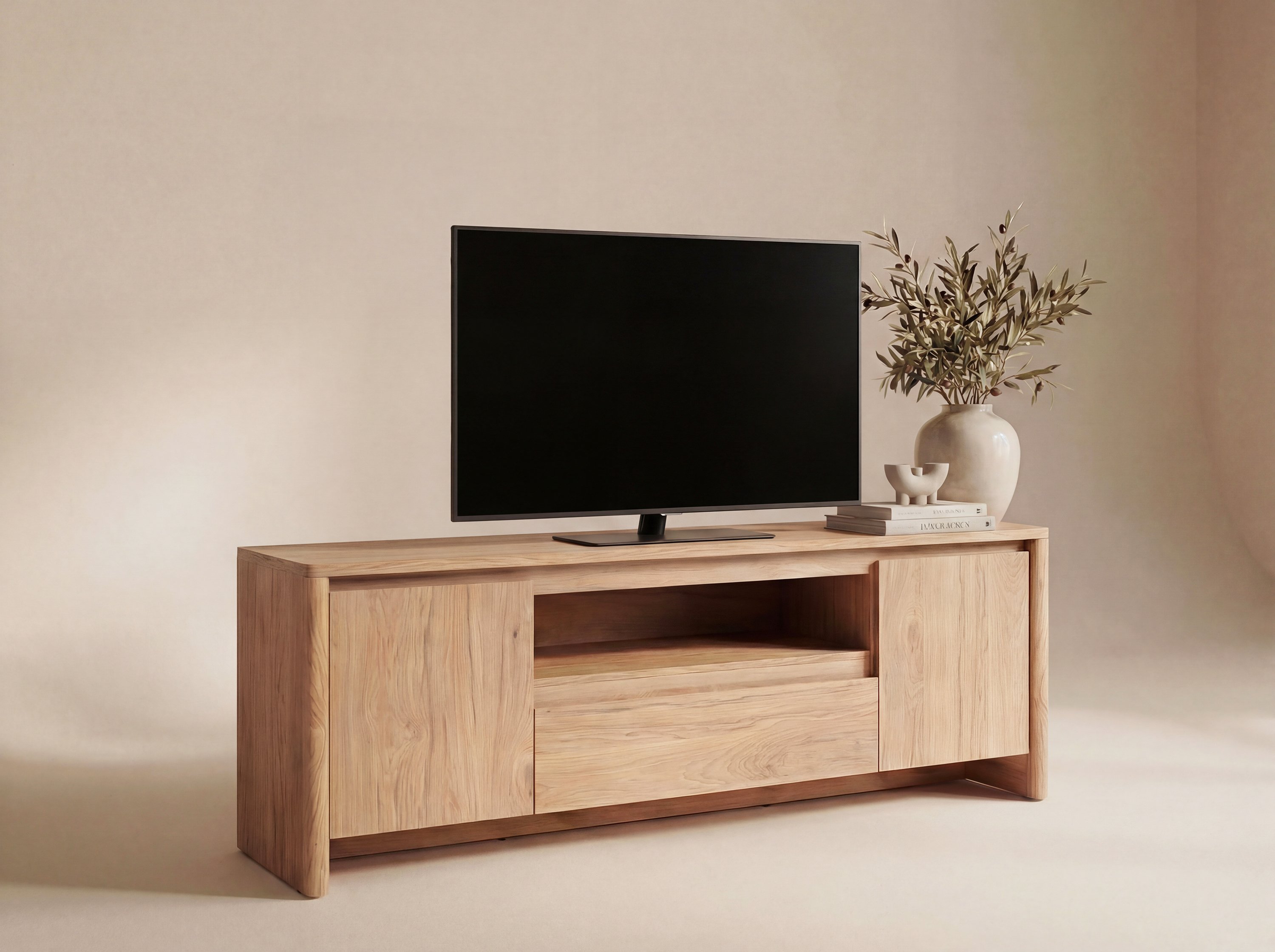 Tavion.four TV Board in heller Jackson Hickory Eiche-Optik