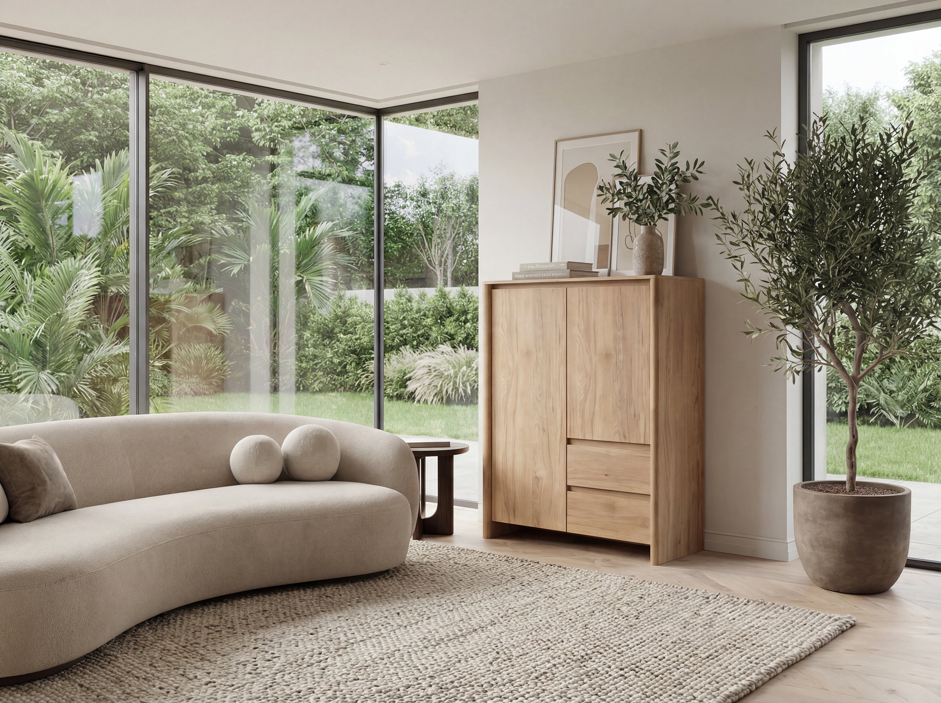 Highboard Wildeiche braun, Ansicht 5