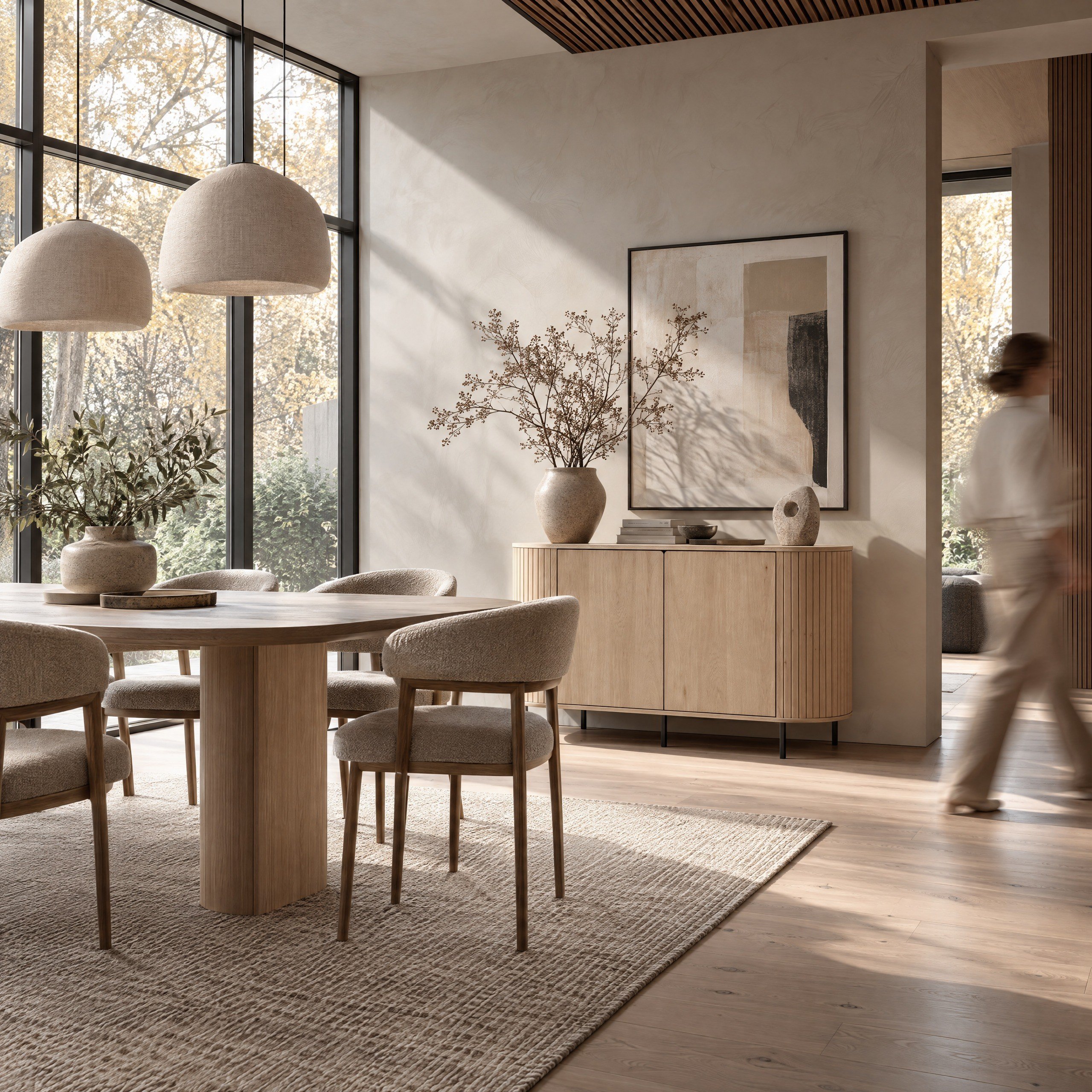 Norela.one Kommode in Dekor Travertin, im Esszimmer