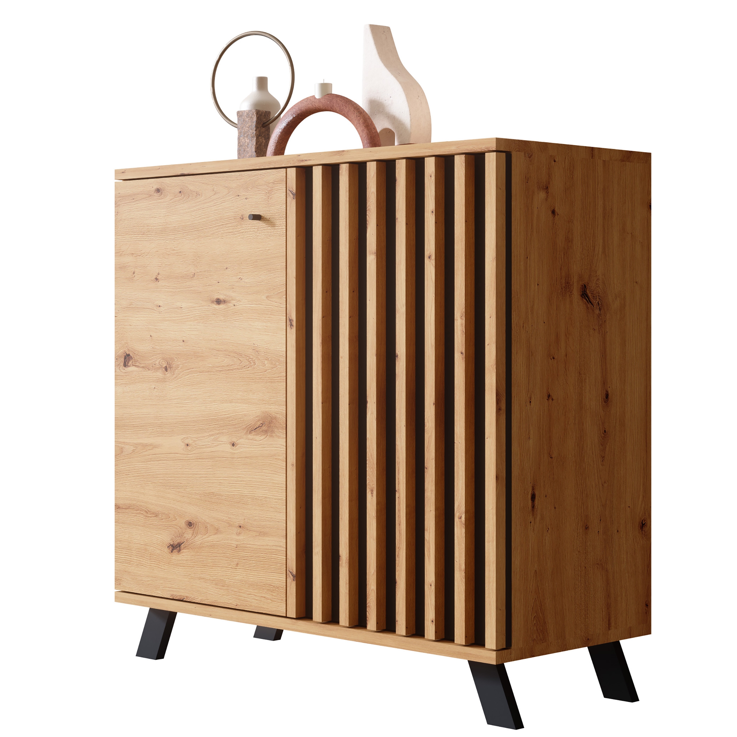 Barea.two Kommode Eiche mit Lamellenfront